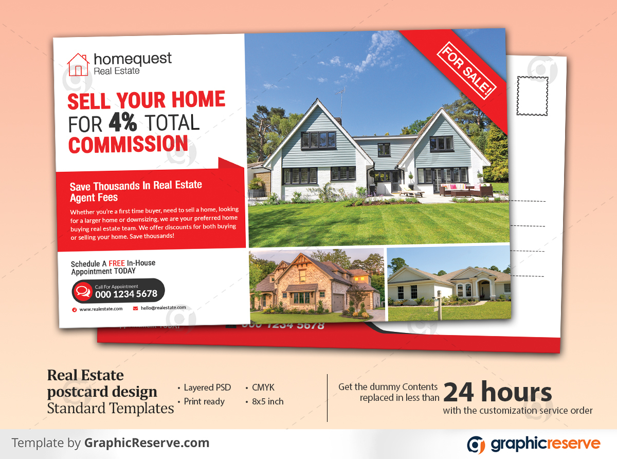 Real Estate Standard EDDM Postcard Templates Direct Mail Template Real Estate Standard EDDM Postcard Templates Direct Mail Template