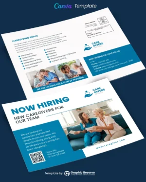 Caregiver Agencies Direct Mail EDDM Canva template