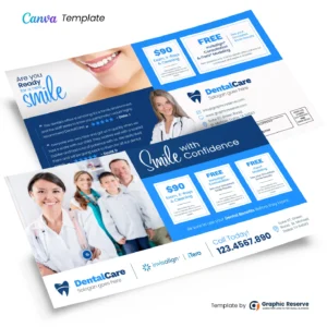 Dental Direct Mail Coupon EDDM Canva Template