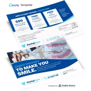 Digital Dentistry EDDM Postcard (Canva Template)