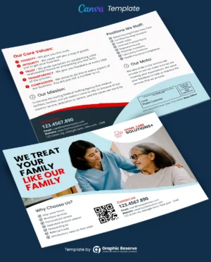 Elder Care EDDM Mailer Canva Template