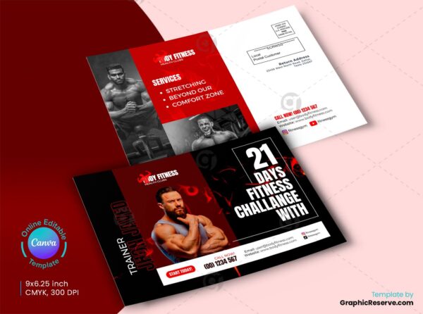 Fitness Trainer EDDM (Canva file)