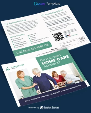 Home Care Assistant Canva EDDM Postcard