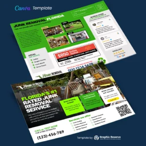 Junk Removal Service EDDM Postcard Design Template