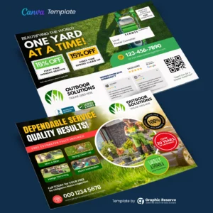 Lawn Care EDDM Postcard Template – Canva Design for Direct Mail Marketing