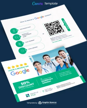 Medical Review Postcard Design