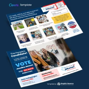 Political Direct Mail Postcard EDDM (Canva Template)