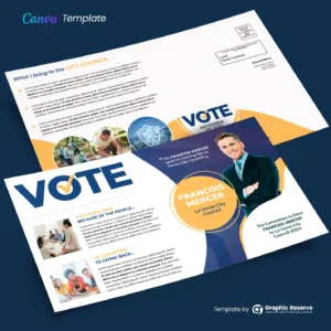 Political EDDM Postcard Design | Election Campaign Mailer Template