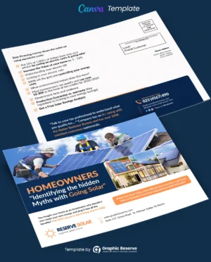 Solar Service EDDM Design (Canva Template)