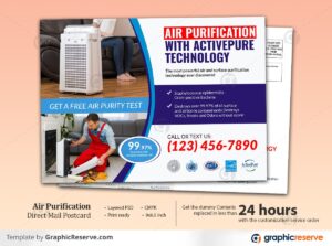 Air & Surface Purification Service Eddm Postcard