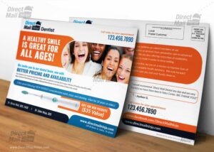 Dental Direct Mail EDDM Postcard Design Template