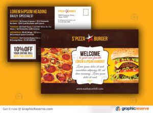 Restaurant Menu New Price Postcard
